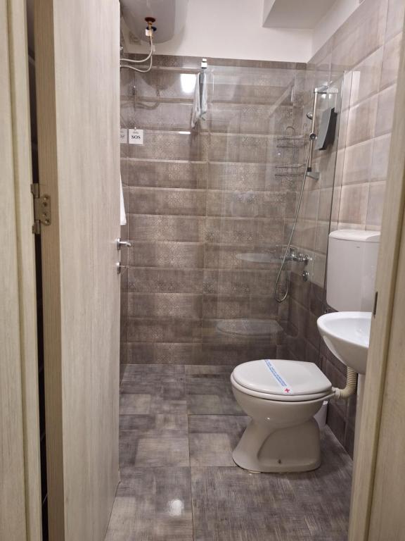 Koupelna v ubytování Garni Hotel Ema