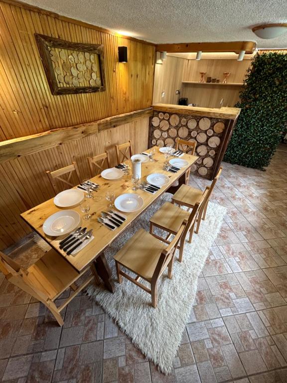 Posezení v ubytování Guest House Rila