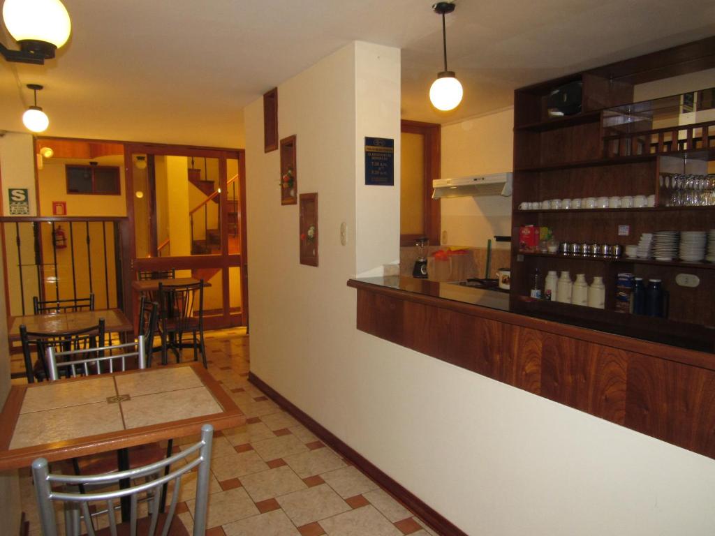 Lounge nebo bar v ubytování Hostal Siglo 21