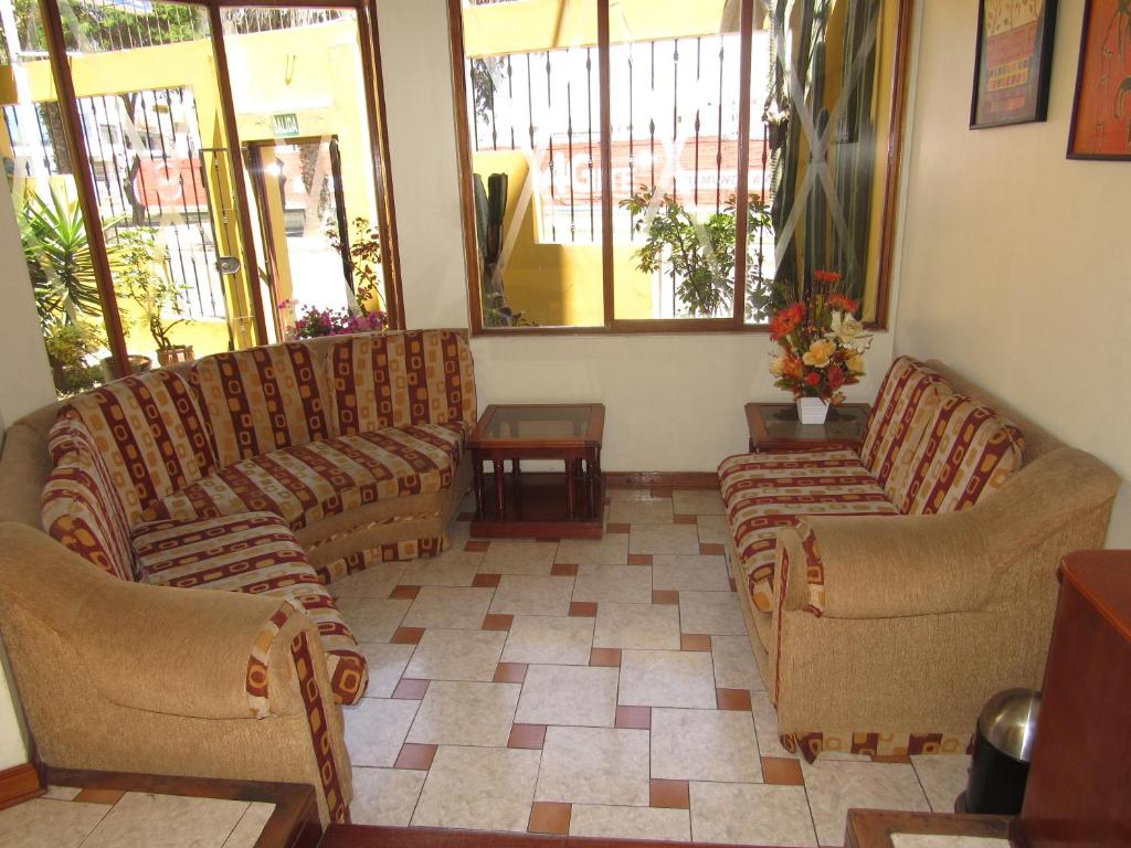 Posezení v ubytování Hostal Siglo 21