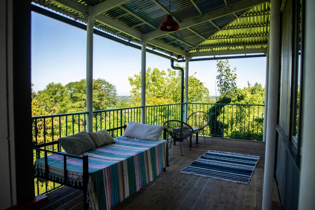 Balkón nebo terasa v ubytování Shromantic Garden