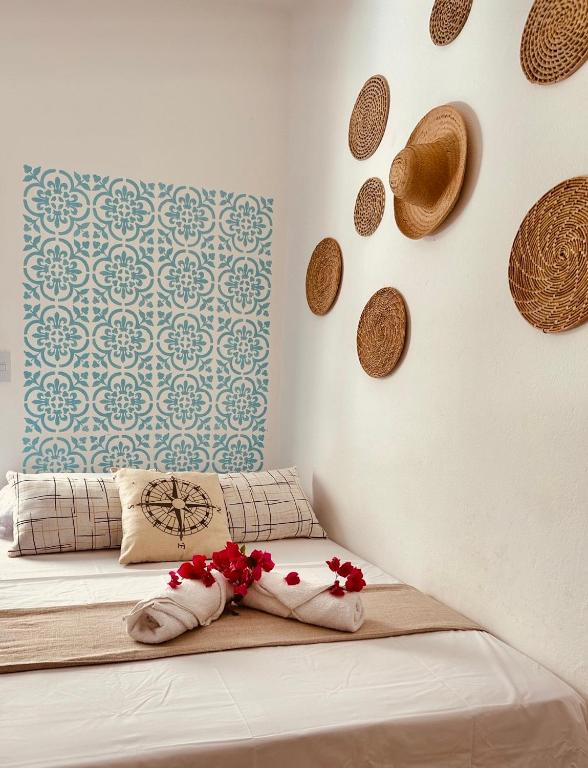 Postel nebo postele na pokoji v ubytování Casa boa vida