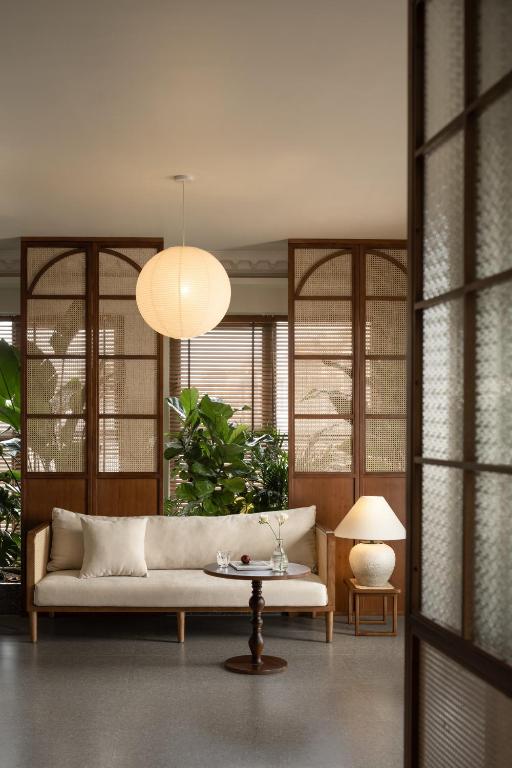 Posezení v ubytování 昆明市呈贡区椿屿岚酒店 Chun Yulan Hotel