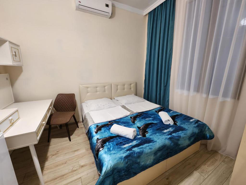 Postel nebo postele na pokoji v ubytování Temo's guest house kobuleti