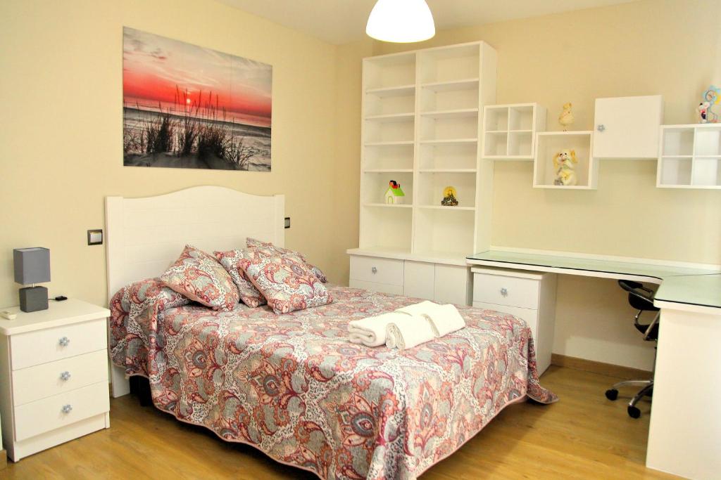 Postel nebo postele na pokoji v ubytování Casa Entre Rosales