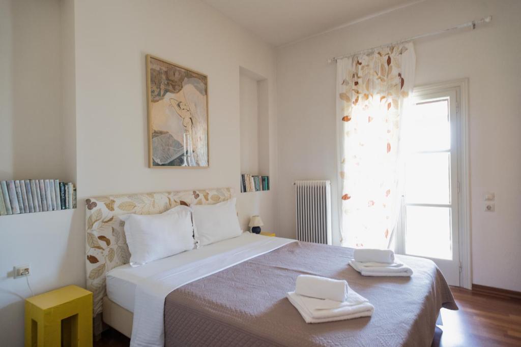 Voodi või voodid majutusasutuse Pine home toas