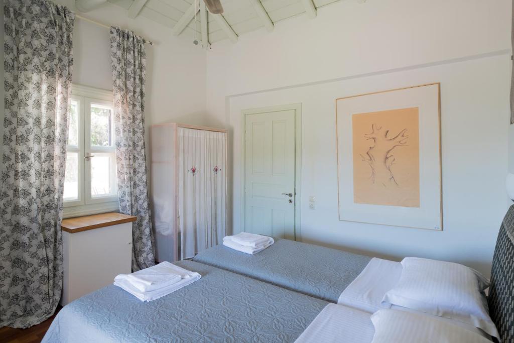 Voodi või voodid majutusasutuse Pine home toas