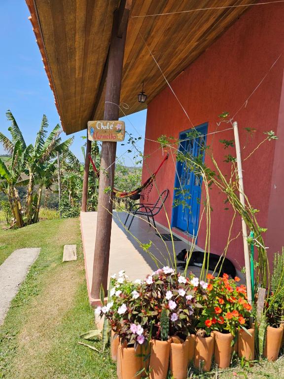 Zahrada ubytování Sitio Aconchego Verde Guararema