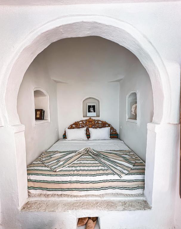 Postel nebo postele na pokoji v ubytování Dar Fen Luxery House