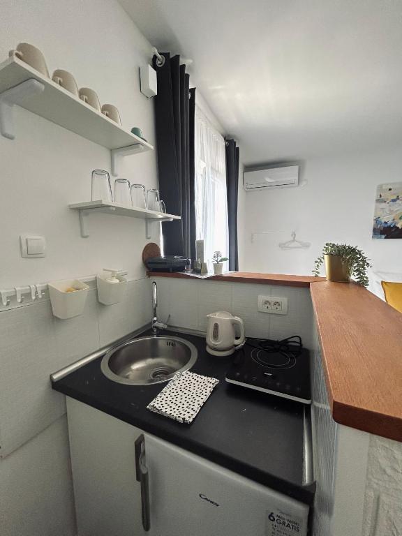 Kuchyň nebo kuchyňský kout v ubytování Studio apartments RAFAEL - 4 minutes to the beach