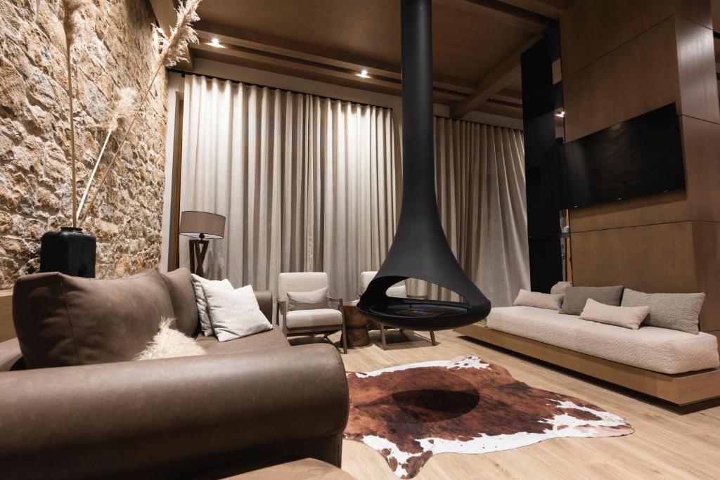 Posezení v ubytování Revi Mountain Resort Boutique Hotel