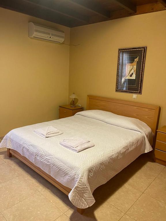 Postel nebo postele na pokoji v ubytování Villa Pinotsi