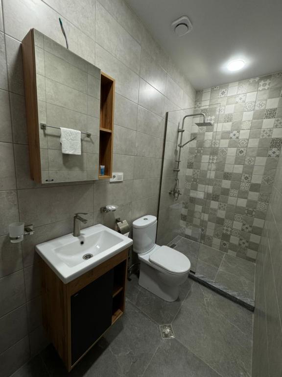 Koupelna v ubytování Hotel Boutique Adam