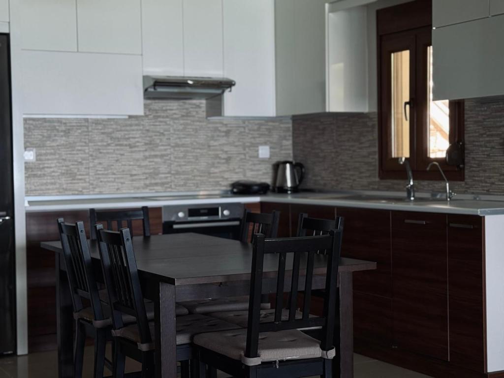 Kuchyň nebo kuchyňský kout v ubytování Villa by Athos Cape