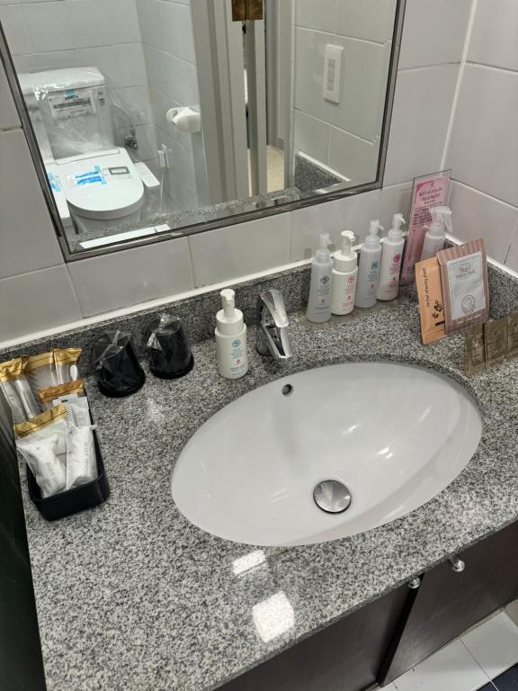 Koupelna v ubytování Hotel Be-zen shimanouchi