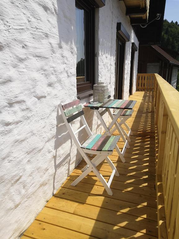 Balkon oz. terasa v nastanitvi Alpenblick FeWo Hauser