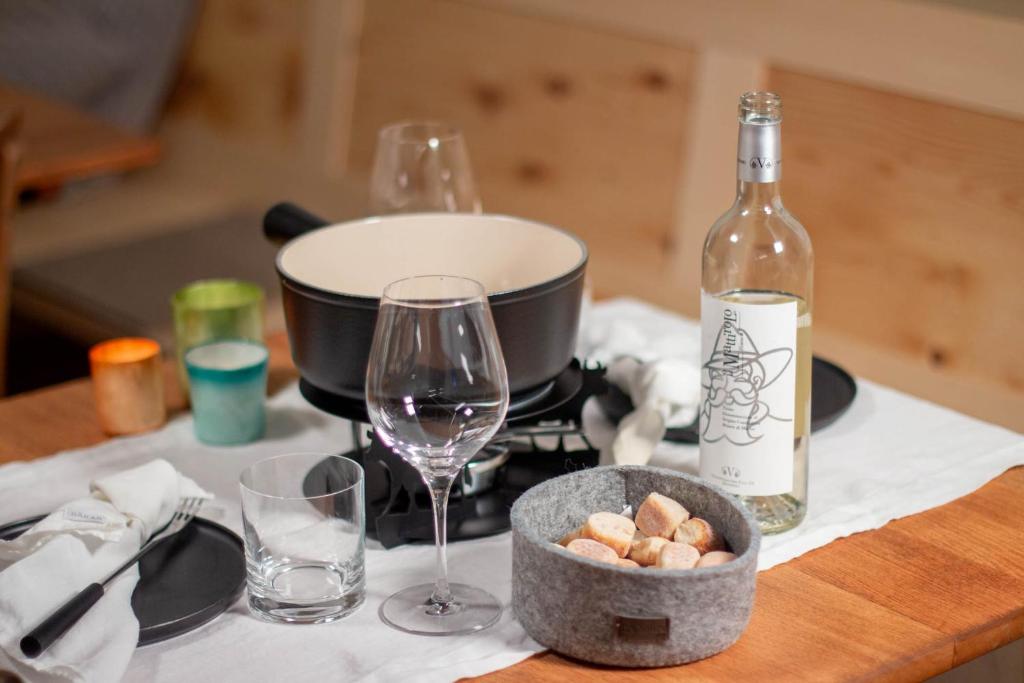 Nápoje v ubytování Osteria Bäkar