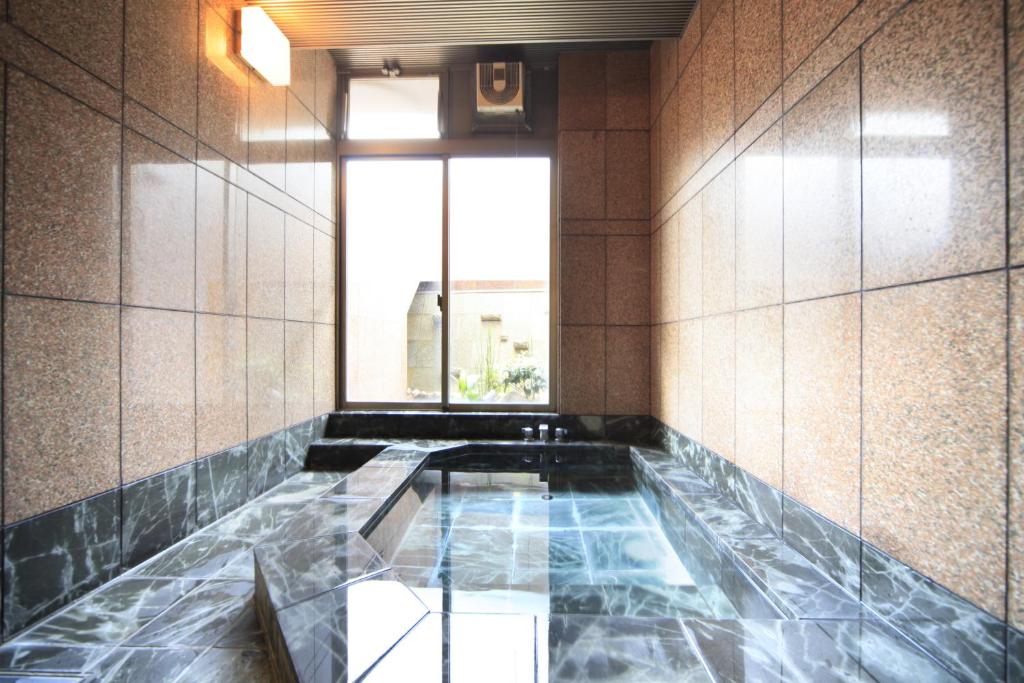 Koupelna v ubytování Hotel Kasuien