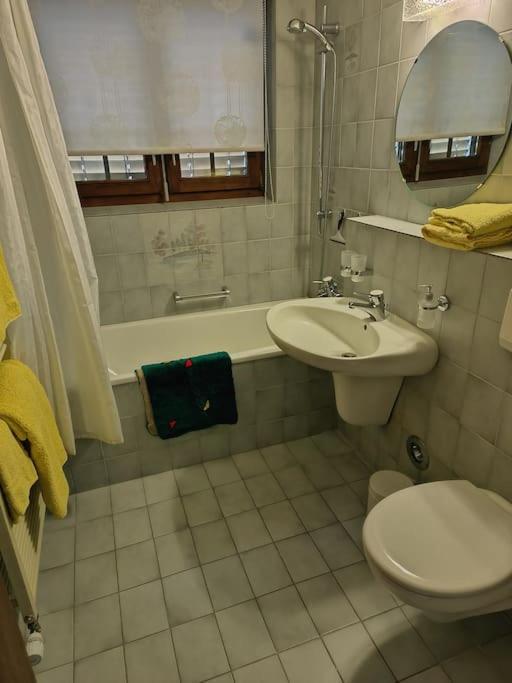 Koupelna v ubytování Ferienwohnung im Haus Castor