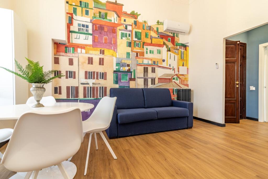 Posezení v ubytování Oldoini Luxury Apartment and Suites