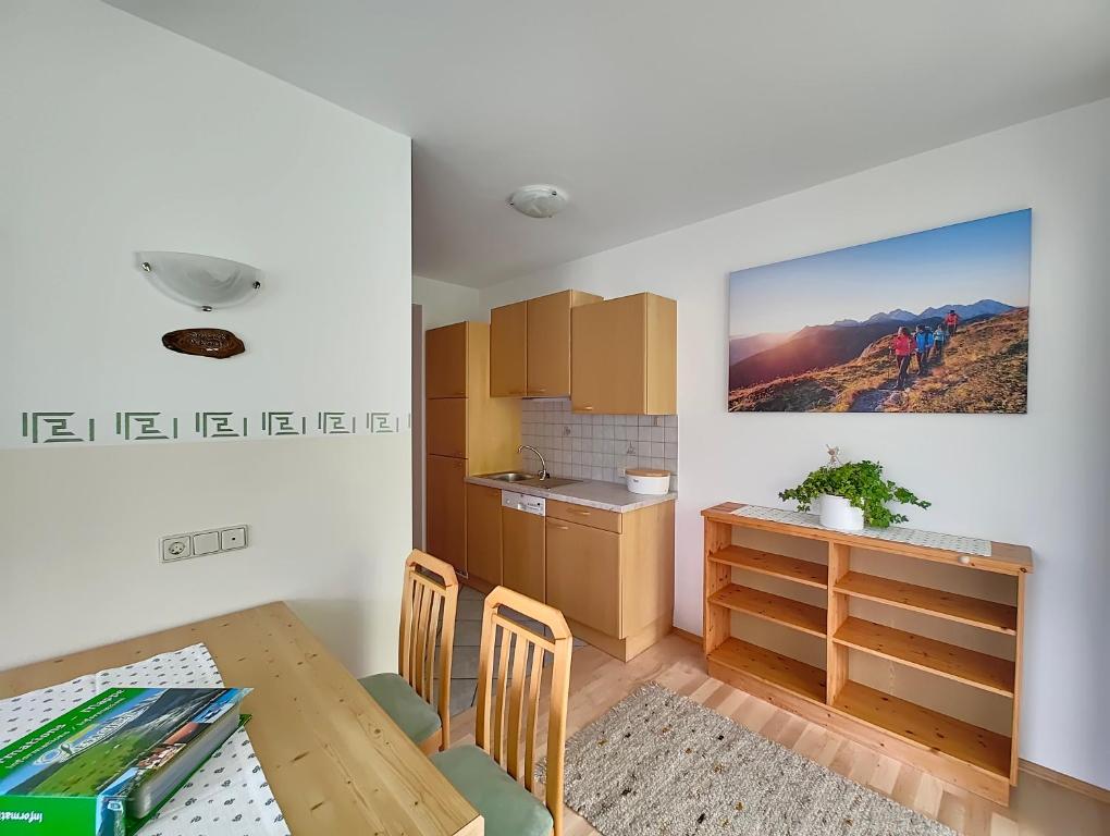 Kuchyň nebo kuchyňský kout v ubytování Bauernhof Ober