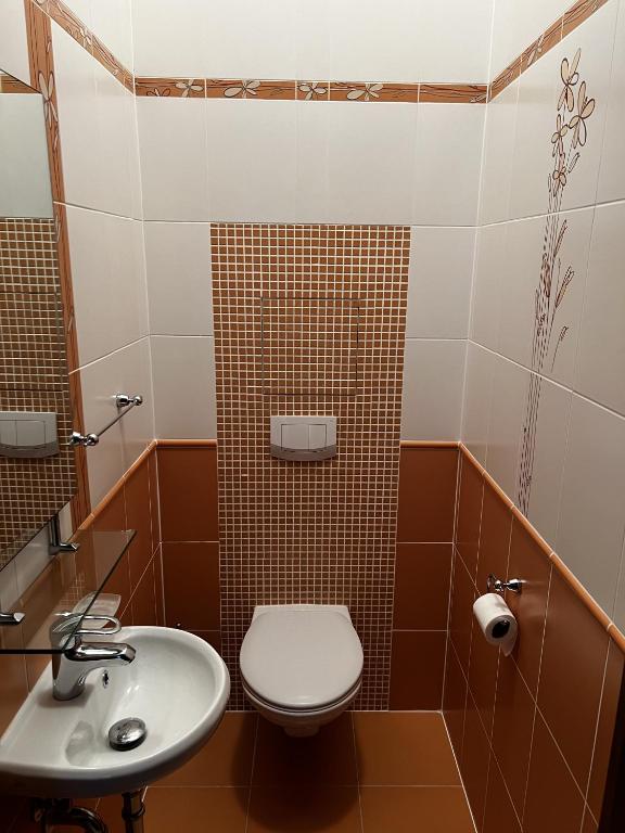 Koupelna v ubytování Villa Wingolf