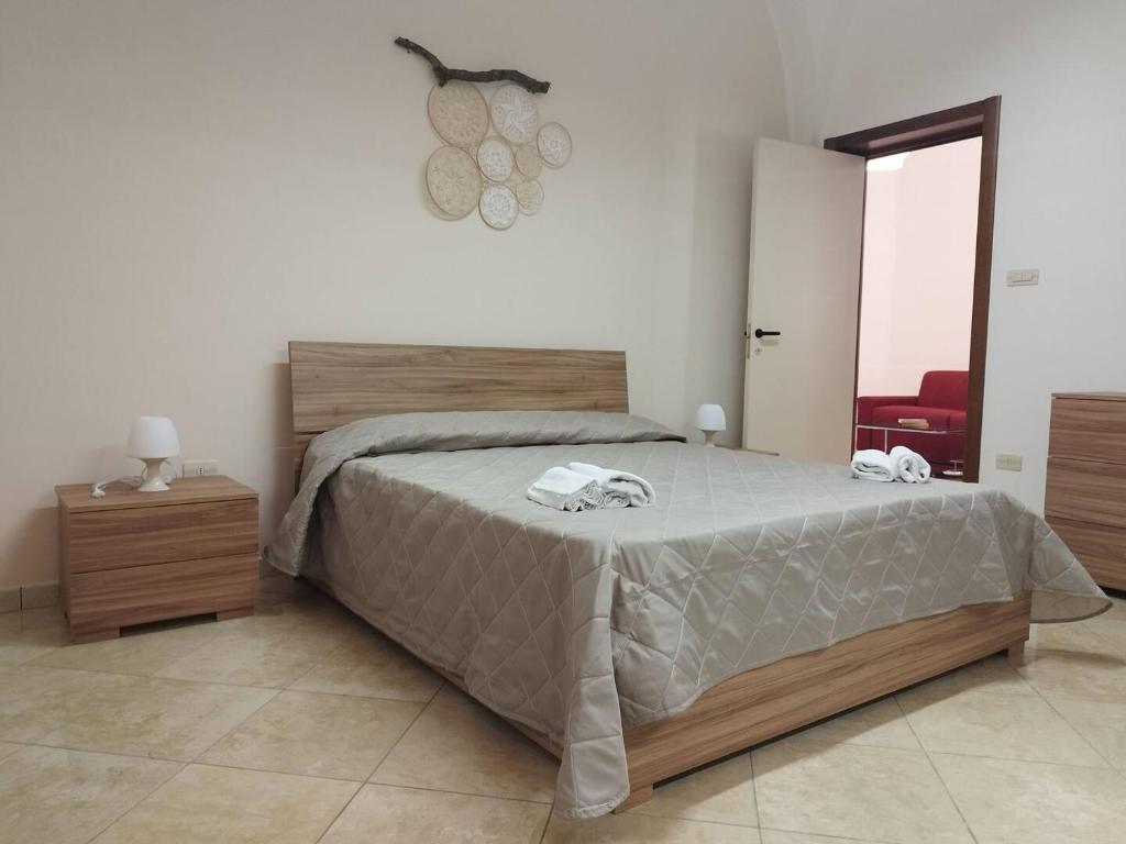 Ένα ή περισσότερα κρεβάτια σε δωμάτιο στο Casa Di Vagno