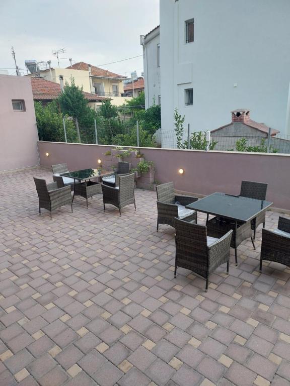 Balkón alebo terasa v ubytovaní Villa Giotis