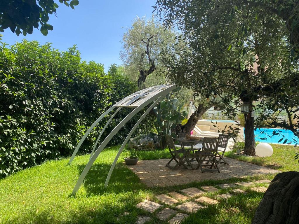 Zahrada ubytování Palms Suites