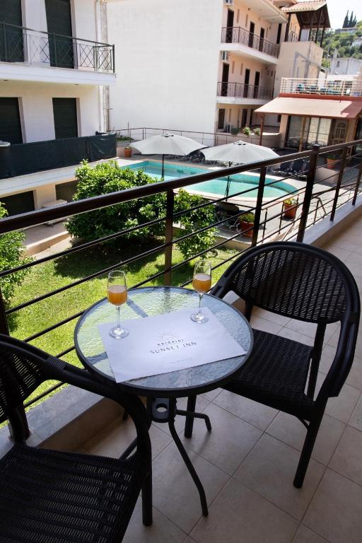 Balkón nebo terasa v ubytování Sunset Inn