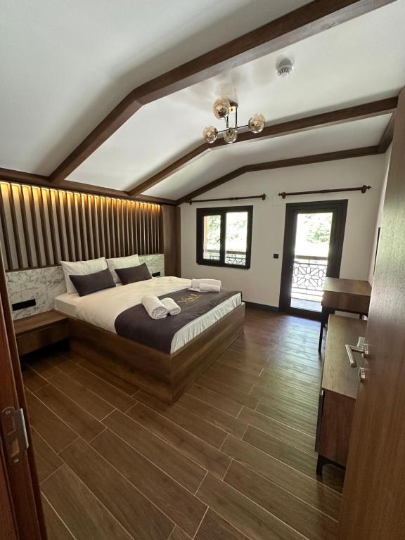 Postel nebo postele na pokoji v ubytování Vadi Bungalow