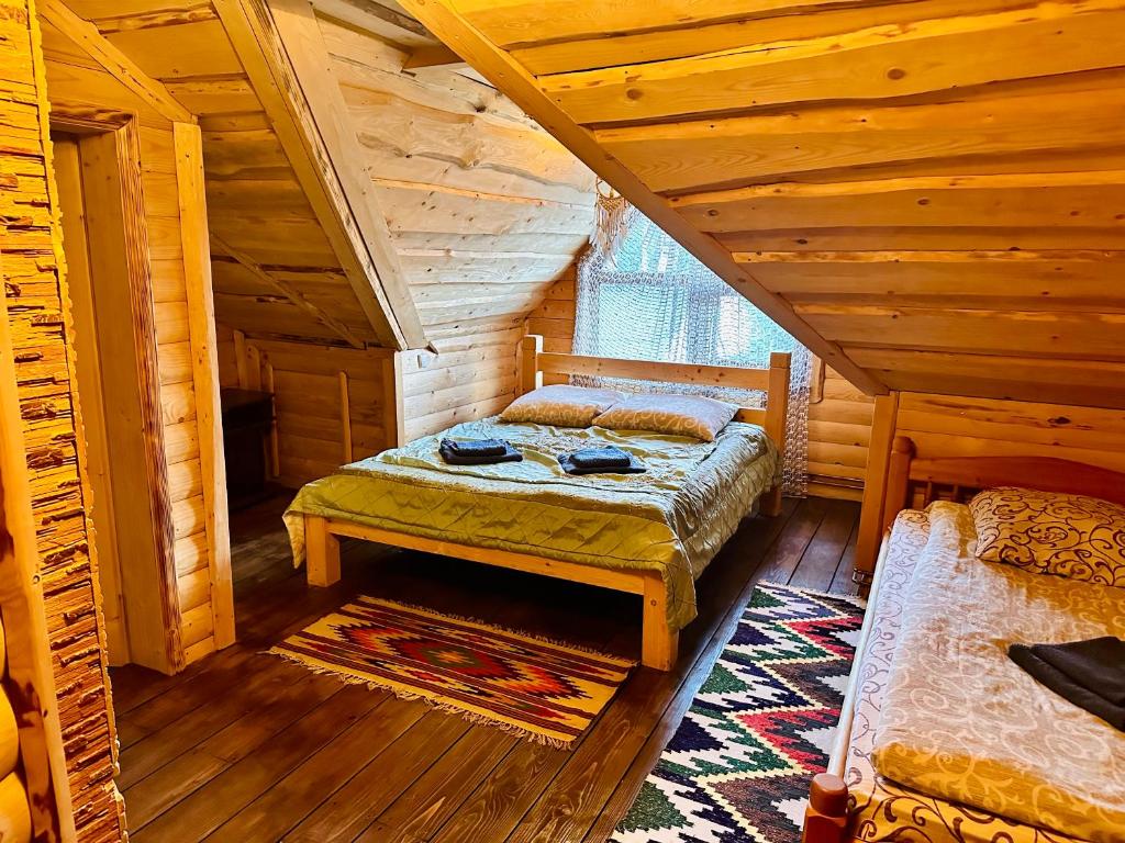 Postel nebo postele na pokoji v ubytování Forest House