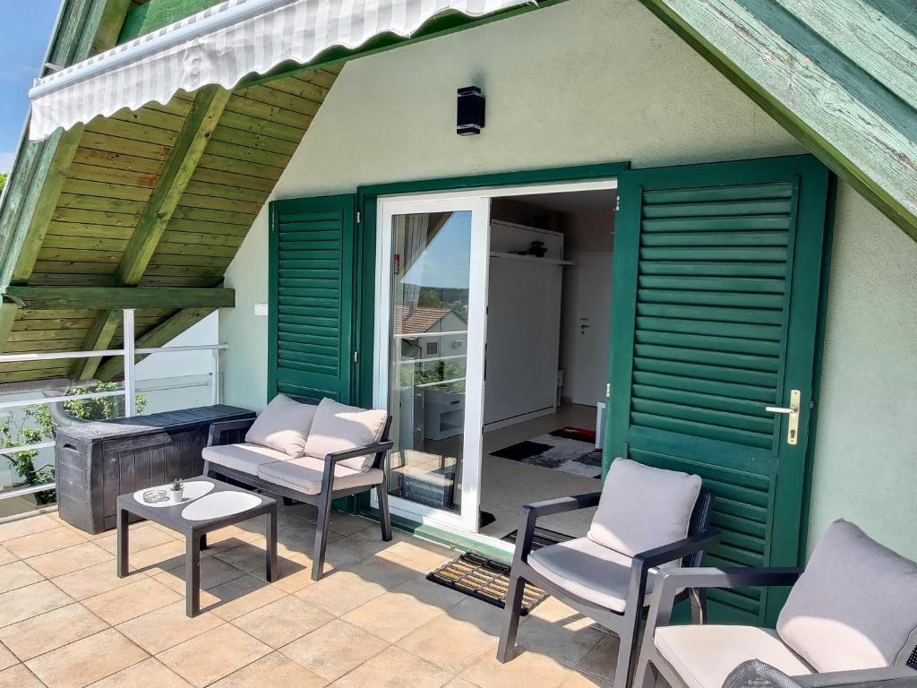 Balkón alebo terasa v ubytovaní Fügefa Apartman