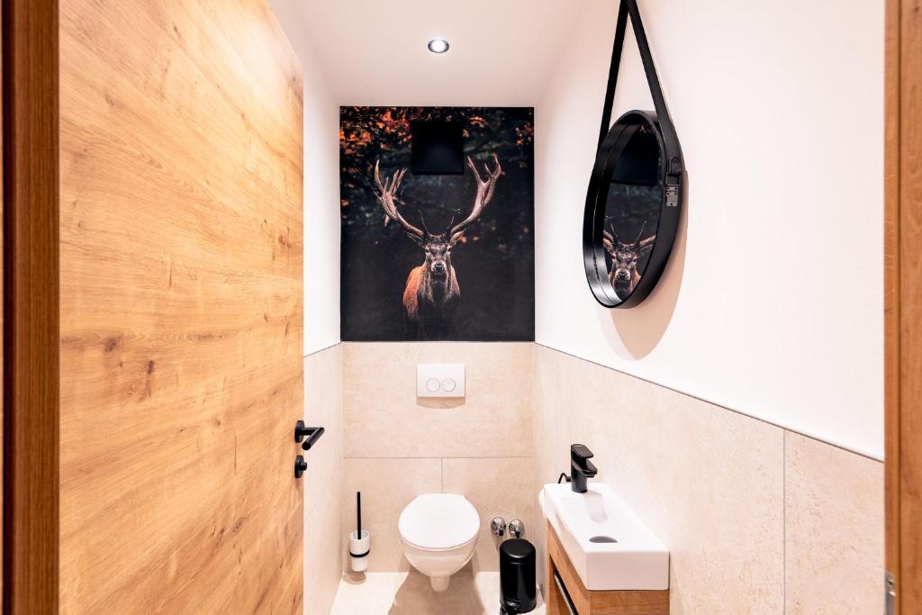 Kúpeľňa v ubytovaní Appartements Landhaus Waidmannsheil