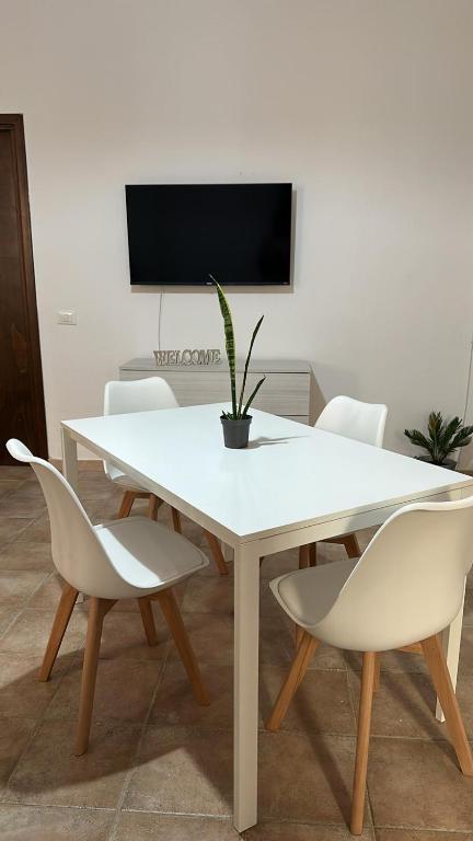 TV a/nebo společenská místnost v ubytování Domus Mea Apartments