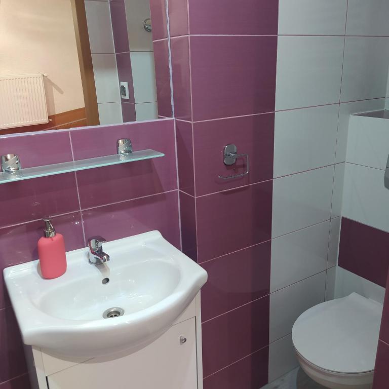 Kúpeľňa v ubytovaní Klinkierowa Komnata