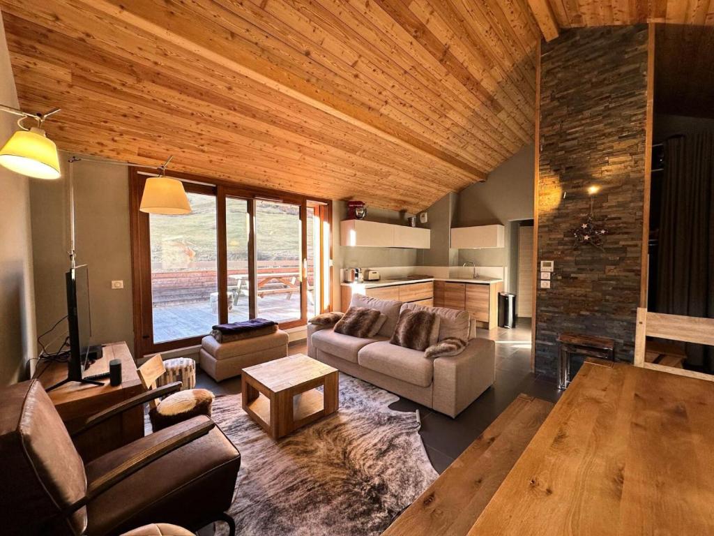 Posezení v ubytování Résidence Les Terrasses De Vars Ste Marie - LES TERRASSES DE VARS SAINTE MARIE MAE-9941