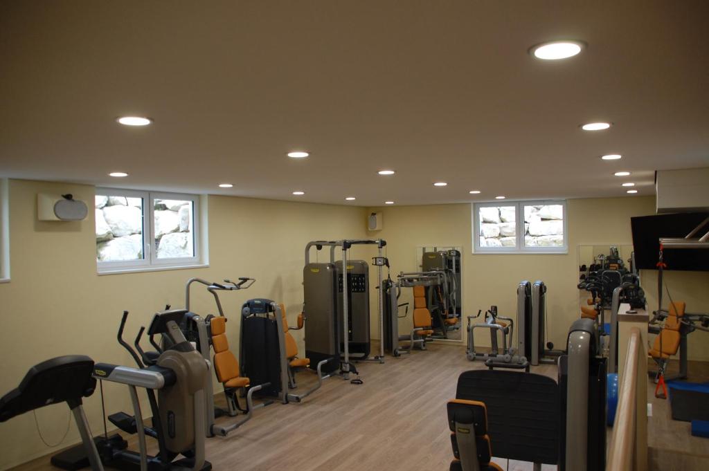 Fitness centrum a/nebo fitness zařízení v ubytování Sporthotel Schönblick