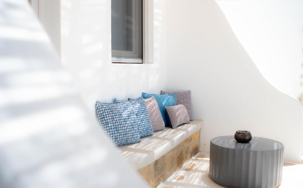 Posezení v ubytování Merriam mykonos town