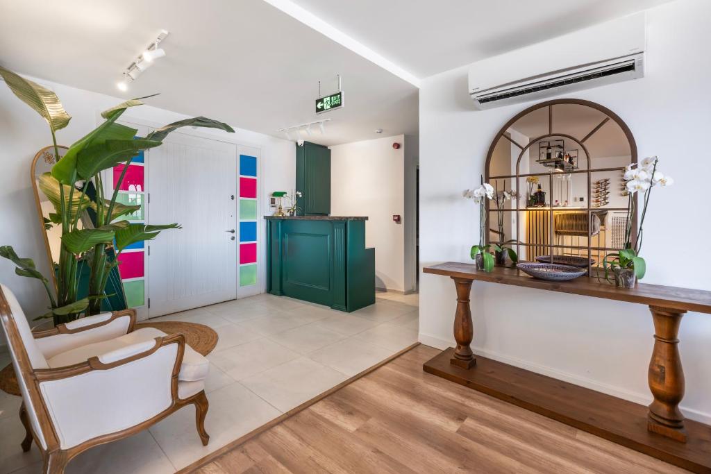 Posezení v ubytování Hillora Hotel Buyukada