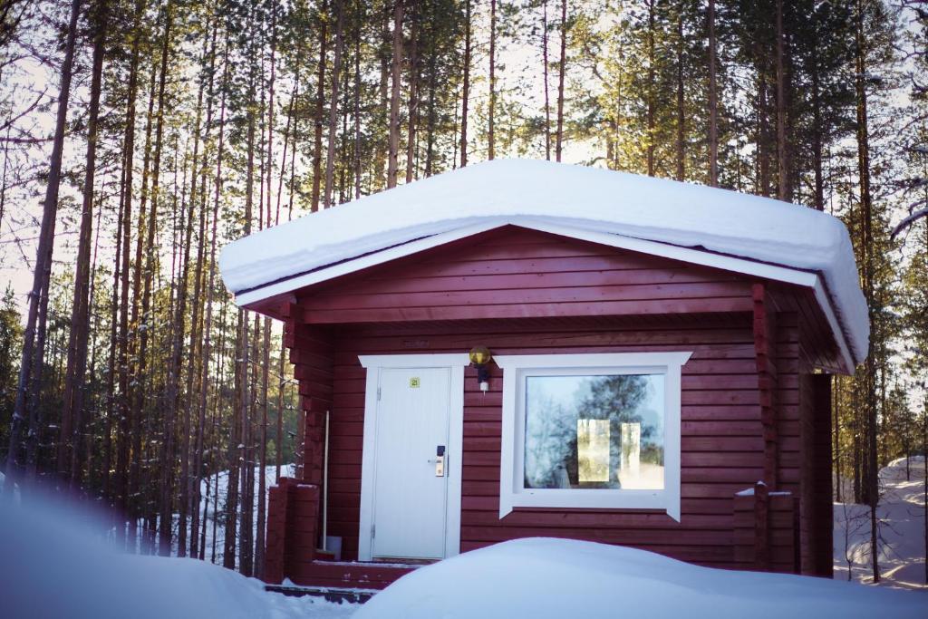Crow Creek Cabins v zimě