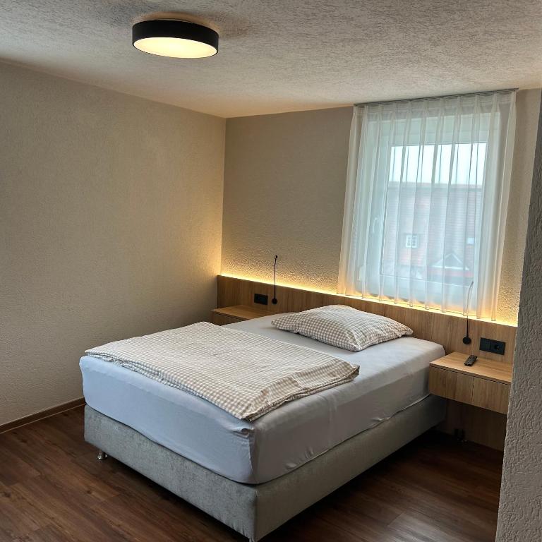 Postel nebo postele na pokoji v ubytování Braustube Wehle