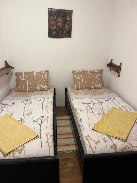 Postel nebo postele na pokoji v ubytování Apartmani LA MagaZa Banja Vrujci