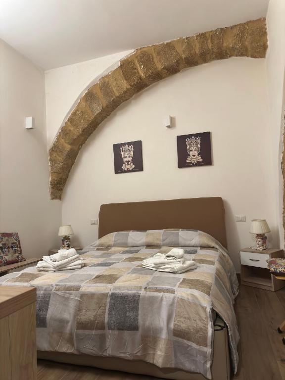 Postel nebo postele na pokoji v ubytování O munti rooms