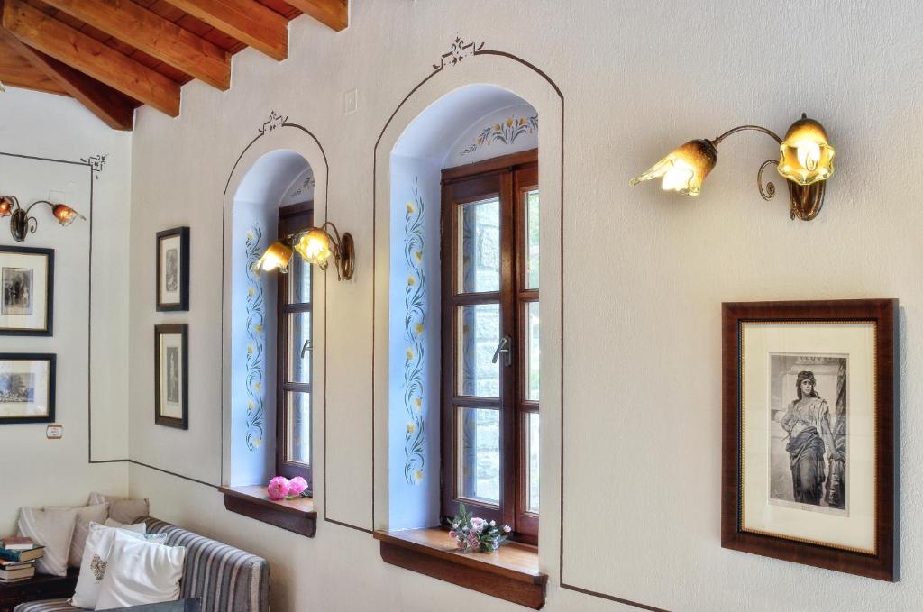 Posezení v ubytování Melinas Boutique Hotel B&B