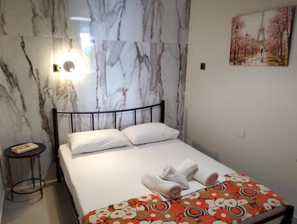 Postel nebo postele na pokoji v ubytování Villa Zina in Pelion