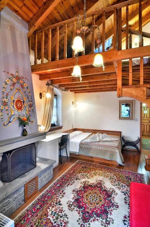 Posezení v ubytování Melinas Boutique Hotel B&B