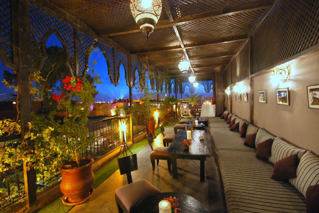 Posezení v ubytování Riad Terra Bahia
