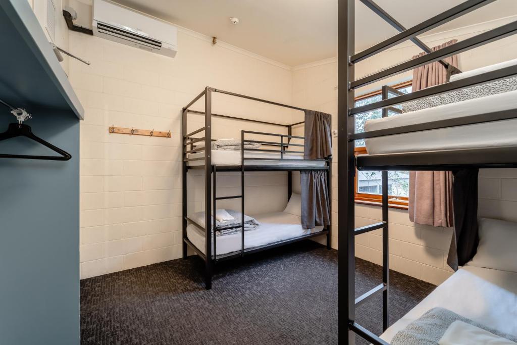 a bunk room with two bunk beds in it at YHA Thredbo in Thredbo