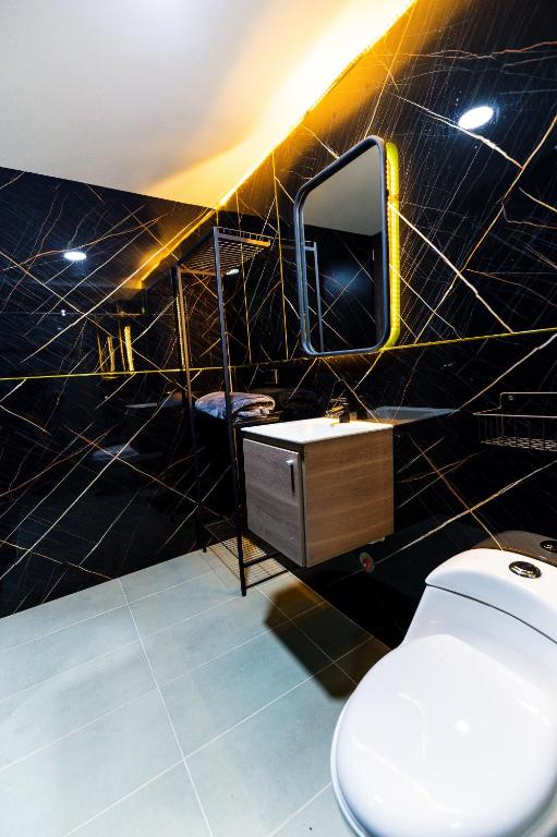 Koupelna v ubytování Hotel LAX78